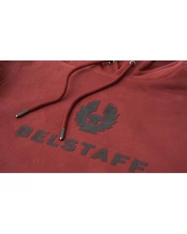 SUDADERA CON CAPUCHA BELSTAFF SIGNATURE LAVA RED