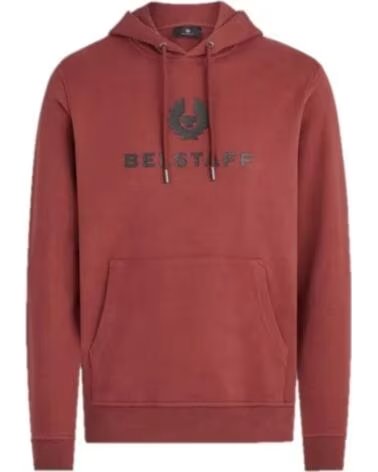 SUDADERA CON CAPUCHA BELSTAFF SIGNATURE LAVA RED
