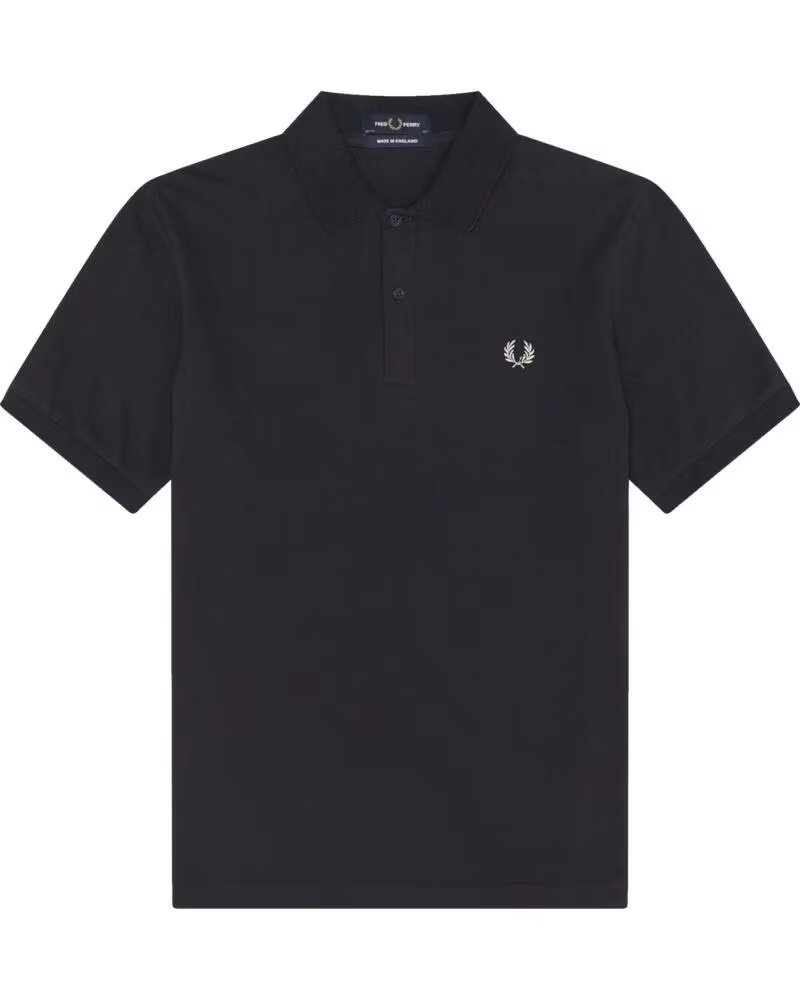 FRED PERRY REISSUES ORIGINAL PLAIN POLO NAVY LIGHT OYSTER
