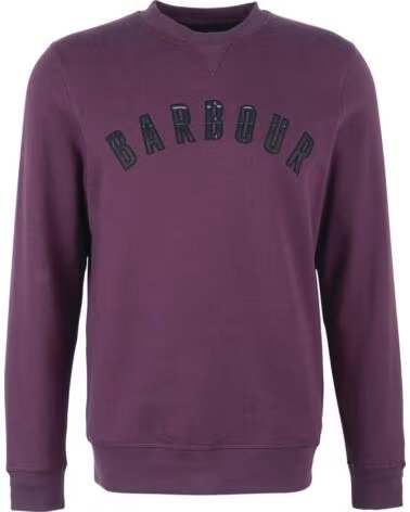 SUDADERA BARBOUR DEBSON CREW NECK FIG PURPLE
