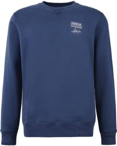 BARBOUR INTERNATIONAL WATCH CREW NECK SWEATSHIRT OXFORD NAVY