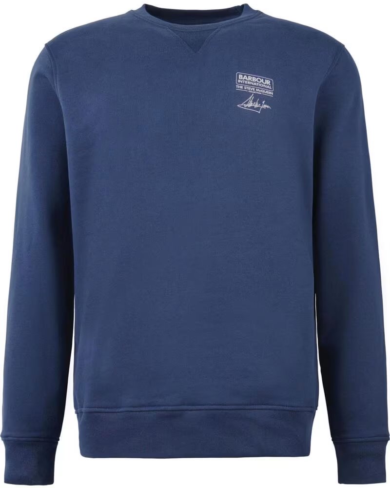 BARBOUR INTERNATIONAL WATCH CREW NECK SWEATSHIRT OXFORD NAVY
