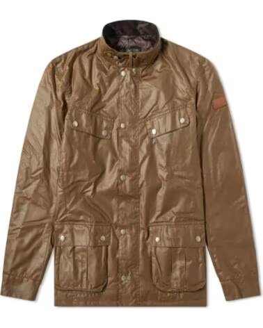 BARBOUR INTERNATIONAL DUKE GEWACHSTE JACKE BARK BROWN