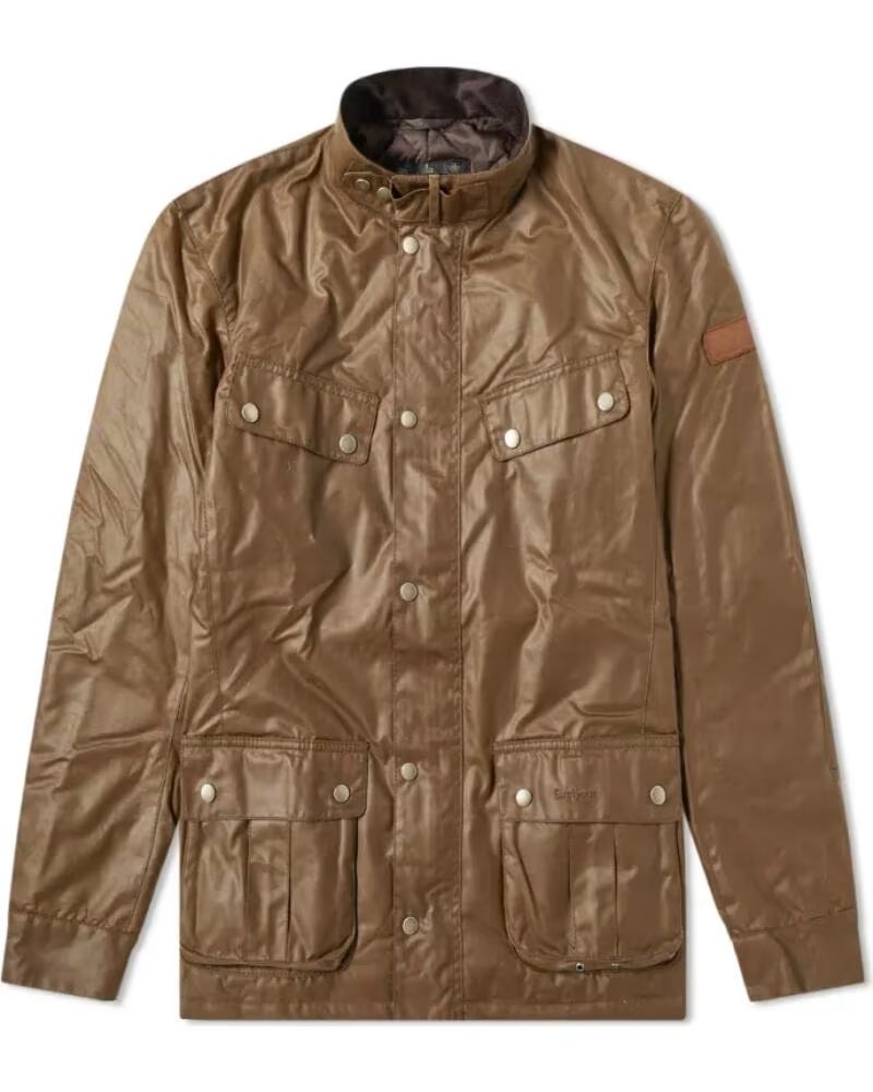 BARBOUR INTERNATIONAL DUKE GEWACHSTE JACKE BARK BROWN