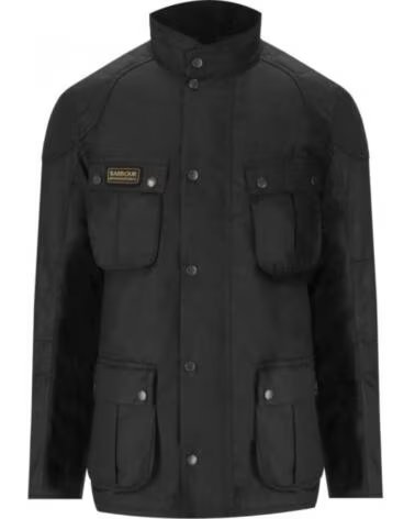 BARBOUR INTERNATIONAL WINTER LOCKSEAM GEWACHSTE JACKEN BLACK