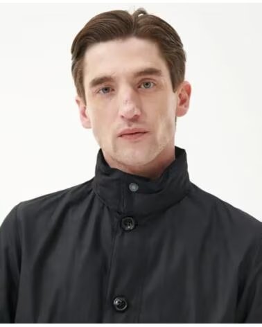 GIACCA CERATA BARBOUR CENTURY BLACK