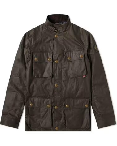 BELSTAFF CHAQUETAS BELSTAFF FIELDMASTER WAXED COTTON FADED OLIVE
