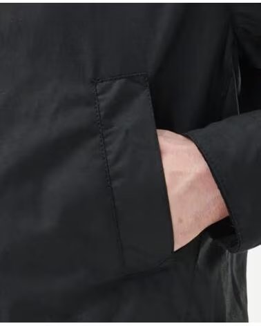 GIACCA CERATA BARBOUR CENTURY BLACK