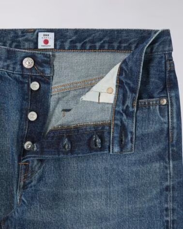 EDWIN SLIM TAPERED JEANS L32 DARK USED BLUE