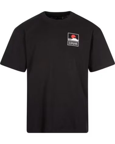 EDWIN SUNSET ON MT FUJI SINGLE JERSEY BLACK