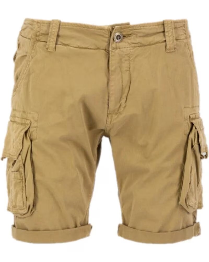 ALPHA INDUSTRIES CREW CARGO SHORT KHAKI