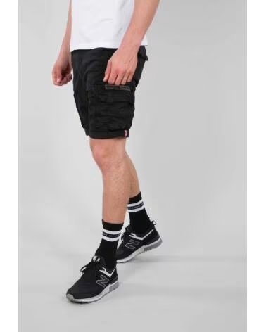ALPHA INDUSTRIES CREW CARGO SHORT BLACK