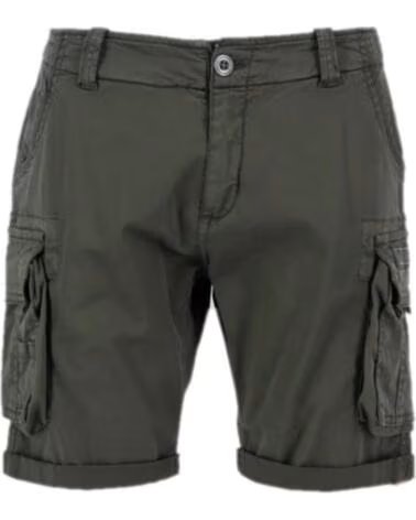 ALPHA INDUSTRIES CREW CARGO SHORT GREY BLACK