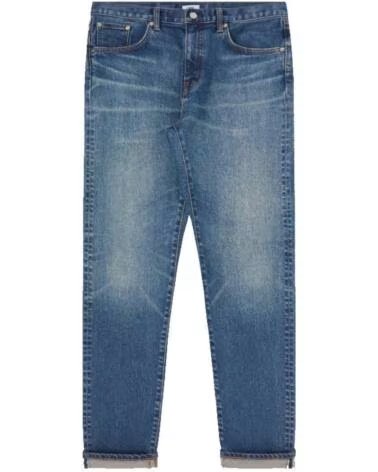 EDWIN SLIM TAPERED JEANS L32 MID USED BLUE