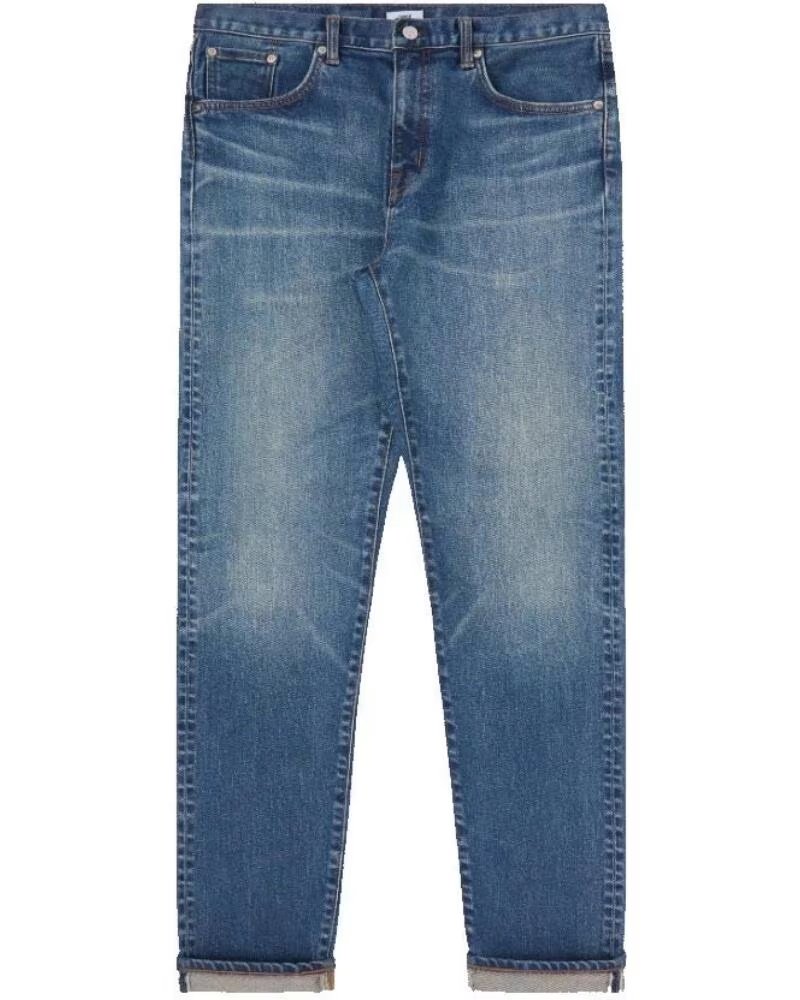 EDWIN SLIM TAPERED JEANS L32 MID USED BLUE
