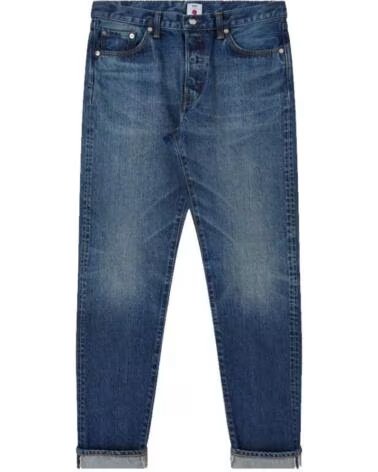 EDWIN SLIM TAPERED JEANS L32 DARK USED MADE IN JAPAN BLUE