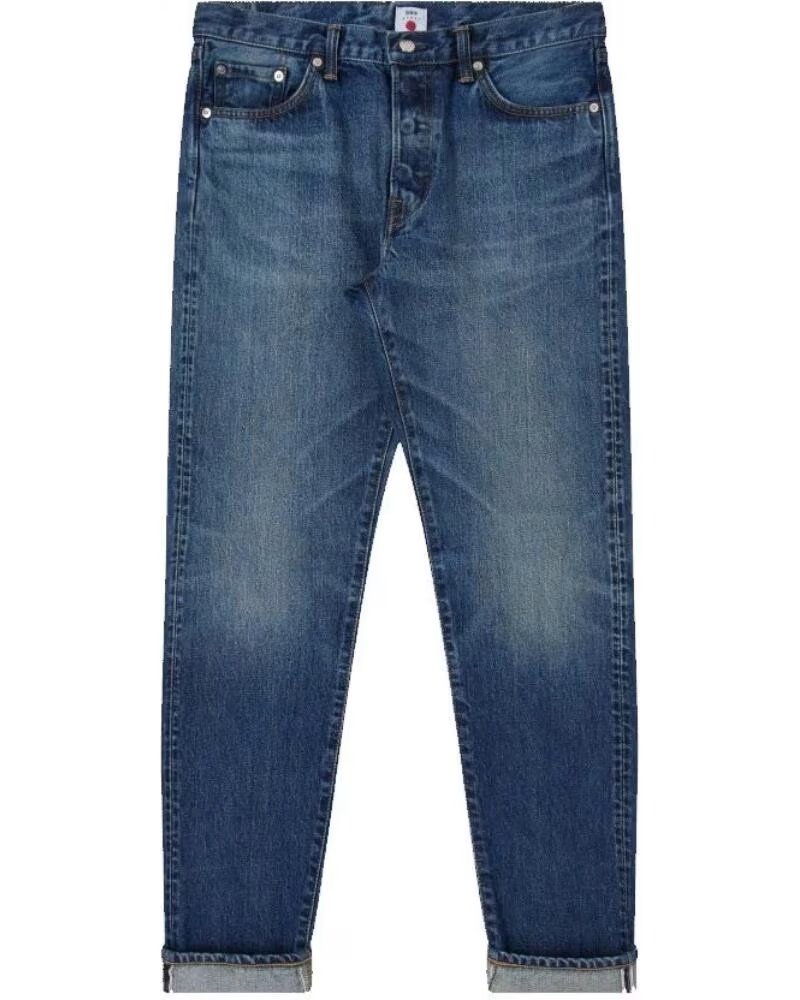 EDWIN SLIM TAPERED JEANS L32 DARK USED MADE IN JAPAN BLUE