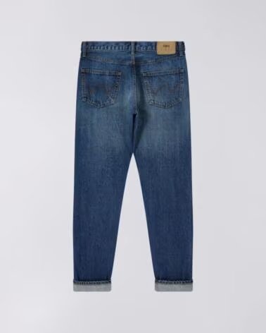 EDWIN SLIM TAPERED JEANS L32 DARK USED MADE IN JAPAN BLUE