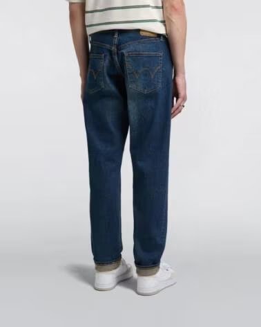 EDWIN REGULAR TAPERED JEANS L32 MID DARK USED BLUE