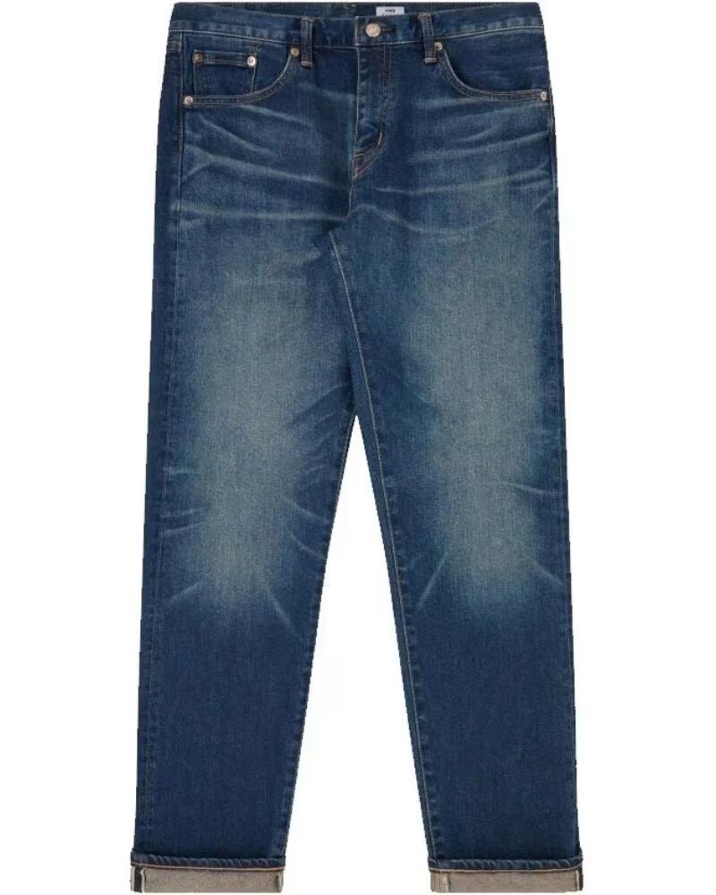 EDWIN REGULAR TAPERED JEANS L32 MID DARK USED BLUE