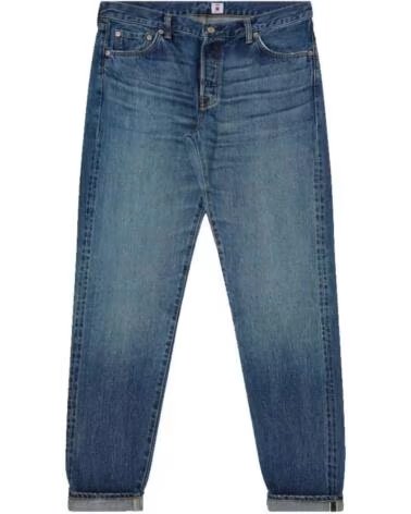 EDWIN REGULAR TAPERED JEANS L32 BLUE MID DARK WASH NAVY