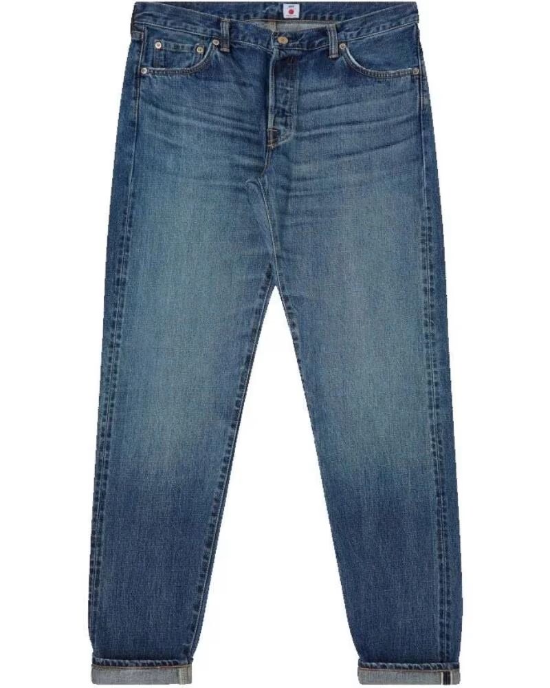 EDWIN REGULAR TAPERED JEANS L32 BLUE MID DARK WASH NAVY