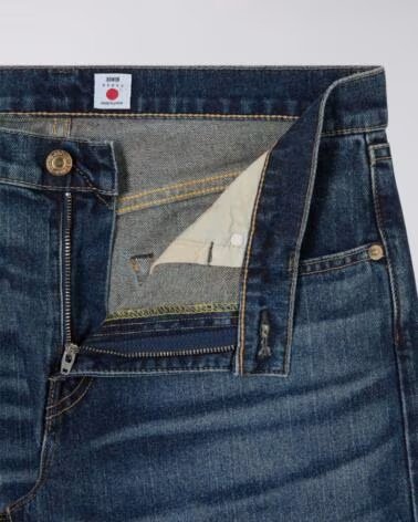 EDWIN REGULAR TAPERED JEANS L32 DARK USED BLUE