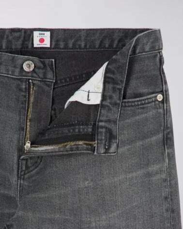 EDWIN REGULAR TAPERED JEANS L32 NERO LAVATO CHIARO BLACK