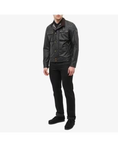 VESTES CIRÉES BELSTAFF RACEMASTER BLACK