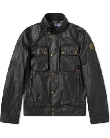 VESTES CIRÉES BELSTAFF RACEMASTER BLACK