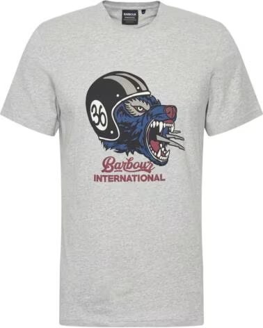 BARBOUR INTERNATIONAL T-SHIRT GRÁFICA SOCKET GREY