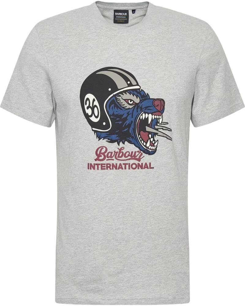 BARBOUR INTERNATIONAL T-SHIRT GRÁFICA SOCKET GREY