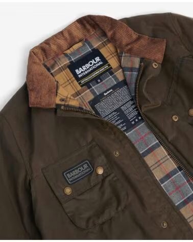CASACOS ENCERADOS BARBOUR INTERNATIONAL TOURER SLIM BEECH DARK GREEN