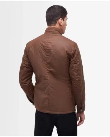 VESTE CIRÉE BARBOUR INTERNATIONAL TOURER DUKE BARK BROWN