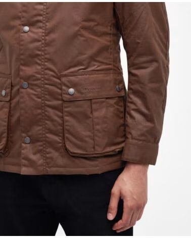 VESTE CIRÉE BARBOUR INTERNATIONAL TOURER DUKE BARK BROWN