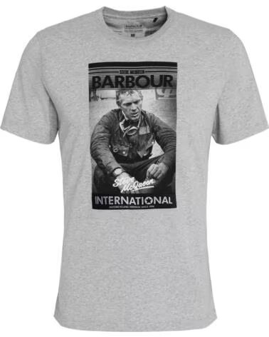 BARBOUR INTERNATIONAL MOUNT T-SHIRT GREY