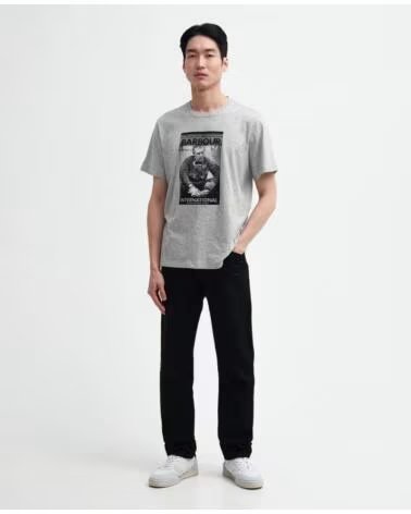 BARBOUR INTERNATIONAL MOUNT T-SHIRT GREY