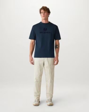 T-SHIRT BELSTAFF VARSITY DARK INK BLEU NAVY