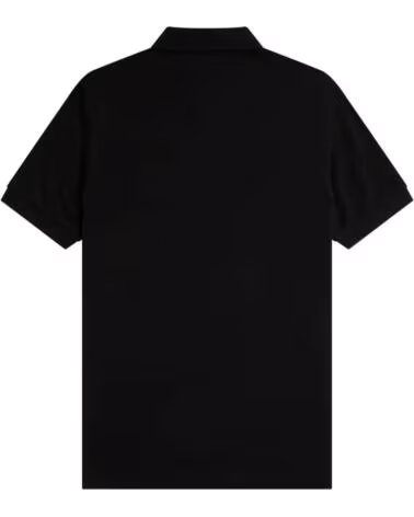 FRED PERRY SLIM FIT UNIFARBENES POLO SCHWARZ BLACK
