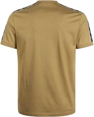 FRED PERRY TAPED RINGER T-SHIRT WARM STONE BROWN
