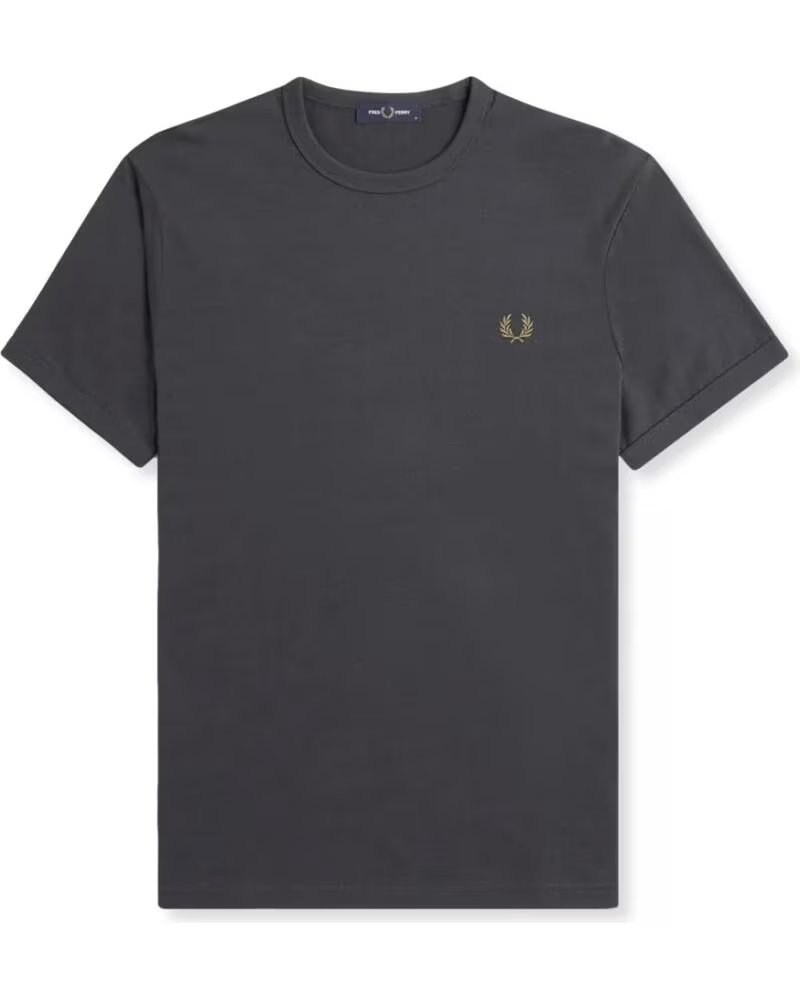 T-SHIRT FRED PERRY RINGER ANCHOR GREY