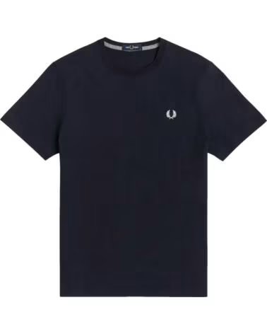 FRED PERRY T-SHIRT DE MANGA CURTA CREW NECK NAVY AZUL