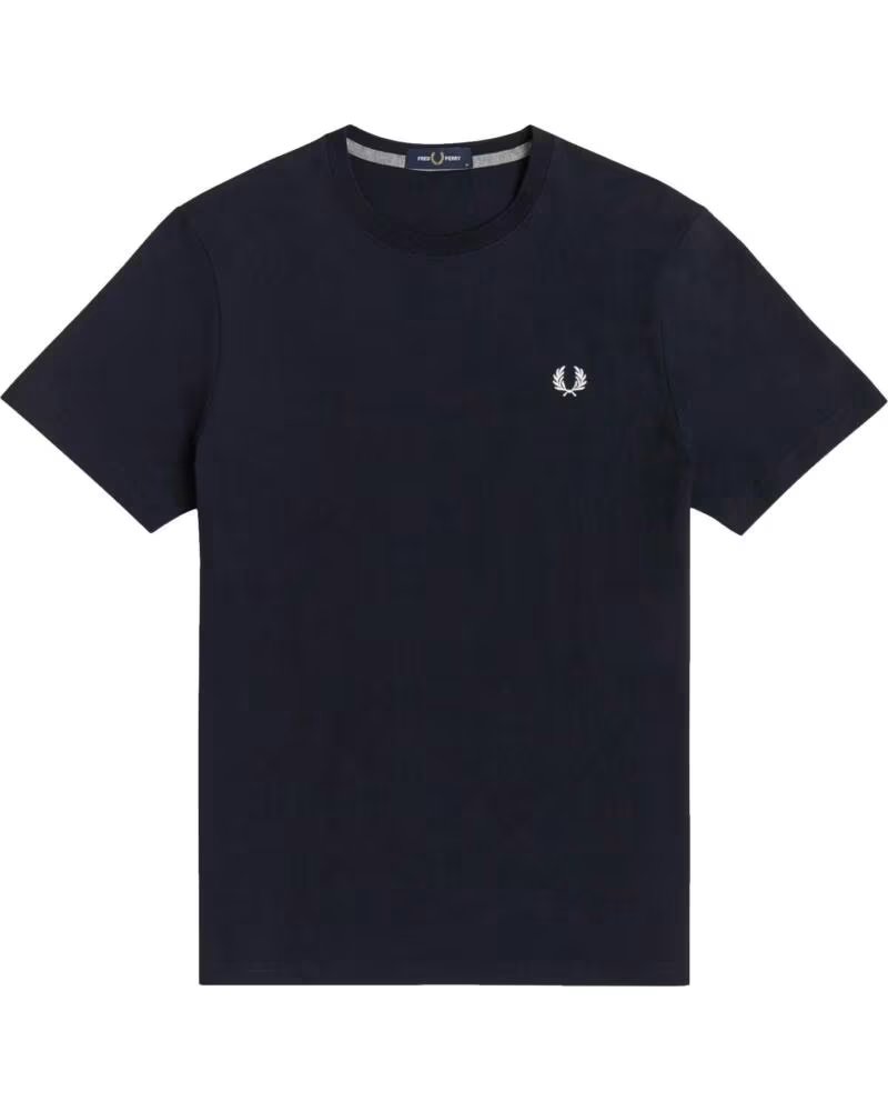 FRED PERRY T-SHIRT DE MANGA CURTA CREW NECK NAVY AZUL