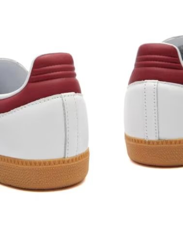 ADIDAS SAMBA OG IF3813 CLOUD WHITE COLLEGIATE BURGUNDY
