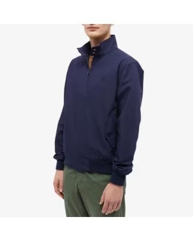 CASACOS E BLUSÕES FRED PERRY MADE IN ENGLAND HARRINGTON JACKET NAVY