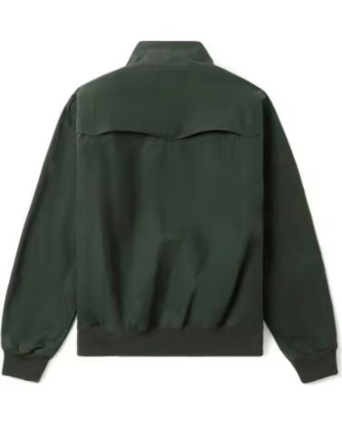 GIACCHE FRED PERRY MADE IN ENGLAND WAXED HARRINGTON NIGHT GREEN DARK