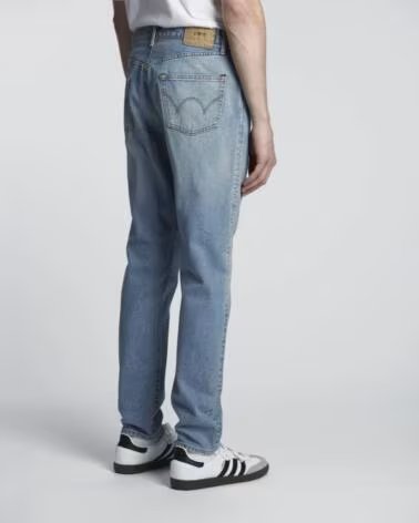 EDWIN JEANS SLIM TAPERED L32 AZUL USADO CLARO BLUE