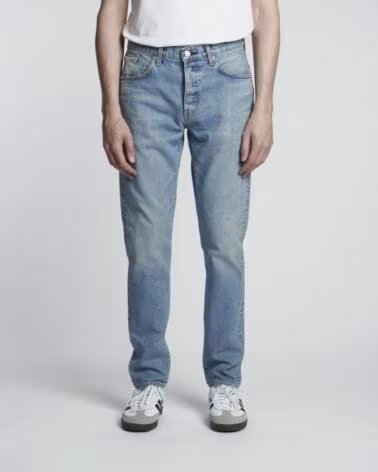EDWIN JEANS SLIM TAPERED L32 AZUL USADO CLARO BLUE