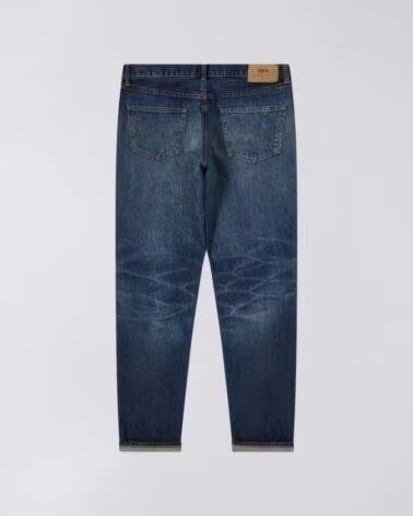EDWIN REGULAR TAPERED JEANS L30 BLUE - DARK USED