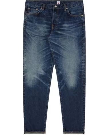 EDWIN REGULAR TAPERED JEANS L30 BLUE - DARK USED